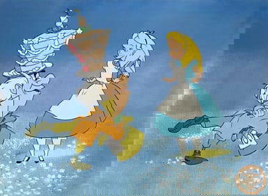 Disney, 'Alice In Wonderland with the Mad Hatter', Limited Edition Animation Cel
