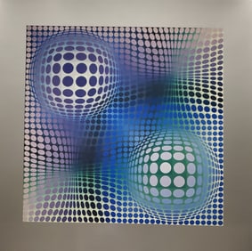 Victor Vaserely, FENY, 1973 Framed