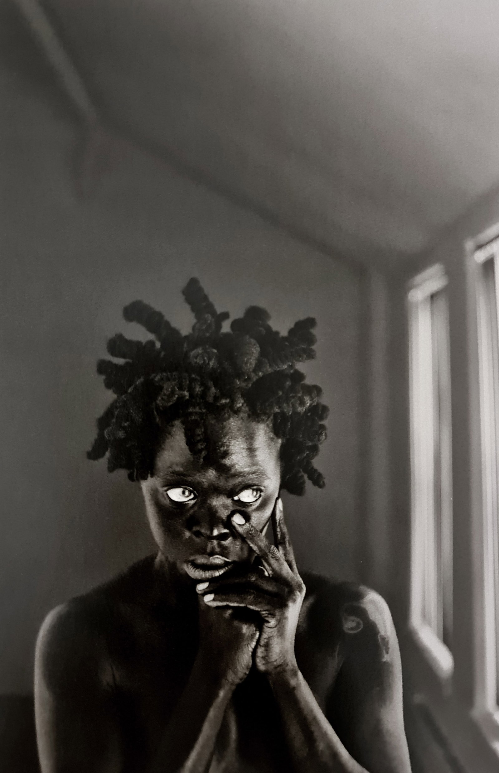 Zanele Muholi, Khwezi II, Chicago, 2016: Photographer: Zanele Muholi was born in 1972. She is a South African photographer and filmmaker. Title: Khwezi II, Chicago, 2016, 6 x 9 Date Of Negative: 2016 Type Of Print: Authentic Vintage Sheet Fe