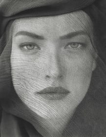 Herb Ritts Tatjana Veiled Head, 1988