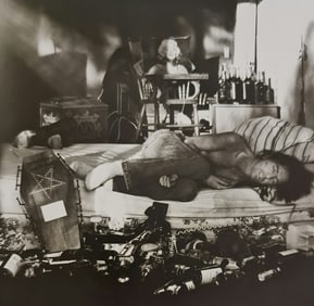 Terry O'Neill, Alice Cooper Re-Enacting A Nightmare After Coming Out Of An Alcoholic'S Rehabilition