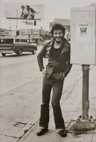 Terry O'Neill, Bruce Springsteen On Sunset Strip In Los Angeles To Promote His Album Born To Run,
