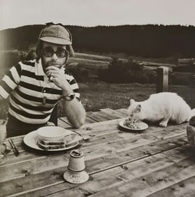 Terry O'Neill, Elton At Caribou Ranch, Colorado, For The Recording Of His Album Rock Of The Westies,