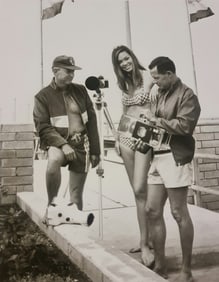 Leroy Grannis, Bettina Brenna, Don James, Hermosa Beach, California, 1964