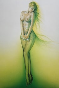 Hajime Sorayama 'Untitled' (too hot to handle - 1993 - Large format, offset lithograph