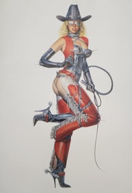 Hajime Sorayama 'Untitled' (too hot to handle - 1993 - Large format, offset lithograph
