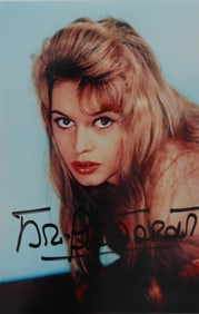 Brigitte Bardot, JSA Certified Autographed Close-Up Photo