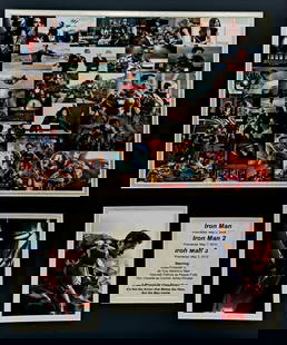 Iron Man Movies Collage: Subject: Iron Man movies collage Description: Iron-Man, Tony Stark as played by (Robert Downey Jr.) Type: Photo Reproduction Print Matte Size: 16" x 20" Country of Origin: USA Condition: Excellent
