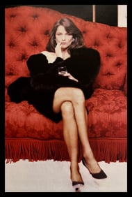 Helmut Newton, Charlotte Rampling at Yves Saint Laurent's, Paris, 1984