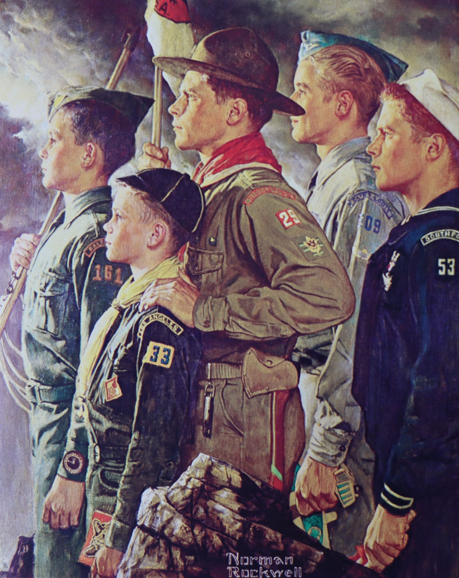 Norman Rockwell, 'Forward America', Offset Lithograph, 1969 (1 of 3)