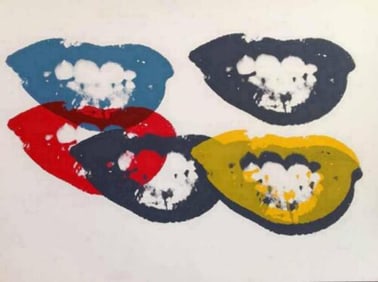 Andy Warhol, "I Love Your Kiss Forever Forever", Serigraph, Sunday B. Morning