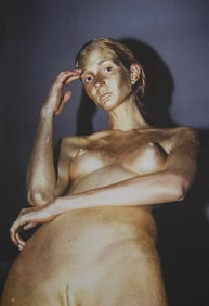 Leonardo Glauso, Gold Painted Model, 2021