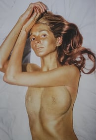Leonardo Glauso, Gold Painted Model, 2021