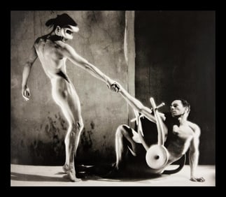 George Platt Lynes, Nicholas Megallanes And Francisco Moncion In Orpheus, New York City Ballet, 1950