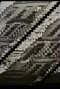 André Kertész, Broken building, New York, 1960: Photographer: André Kertész, born Andor Kertész, was a Hungarian-born photographer known for his groundbreaking contributions to photographic composition and the photo essay. Subject: Broken buildi