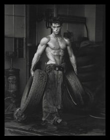 Herb Ritts Fred With Tires, 1984
