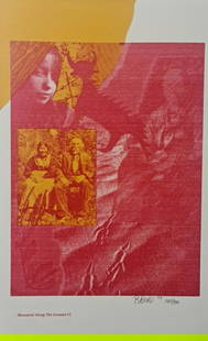 Rebecca Baird, Measured Along The Ground #2: Artist: Rebecca Baird Title: Measured Along the Ground #2 Medium: Lithograph on paper Year: Circa 1990's Size: 19" x 12" Edition: Out of 300 Hand-Signed & Numbered Condition: Excellent Certificate