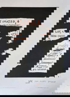 Jean Michel Basquiat, 'Big Pagoda 1997' Very Rare Estate lithograph: Jean Michel Basquiat "Big Pagoda 1997" Limited Edition Print: Lithograph in Colors Approximate Size: 30 x 22 in | 76 x 56 cm Edition: Unnumbered limited edition Other: Stamped By Artist's Estate Condi