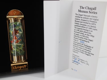 Marc Chagall,'Gad', 24K Gold Plated Limited Edition Mezuzah