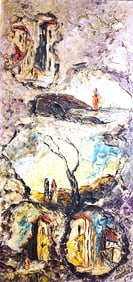Homer Castello Untitled Original, 1956, Oil Paint On Board