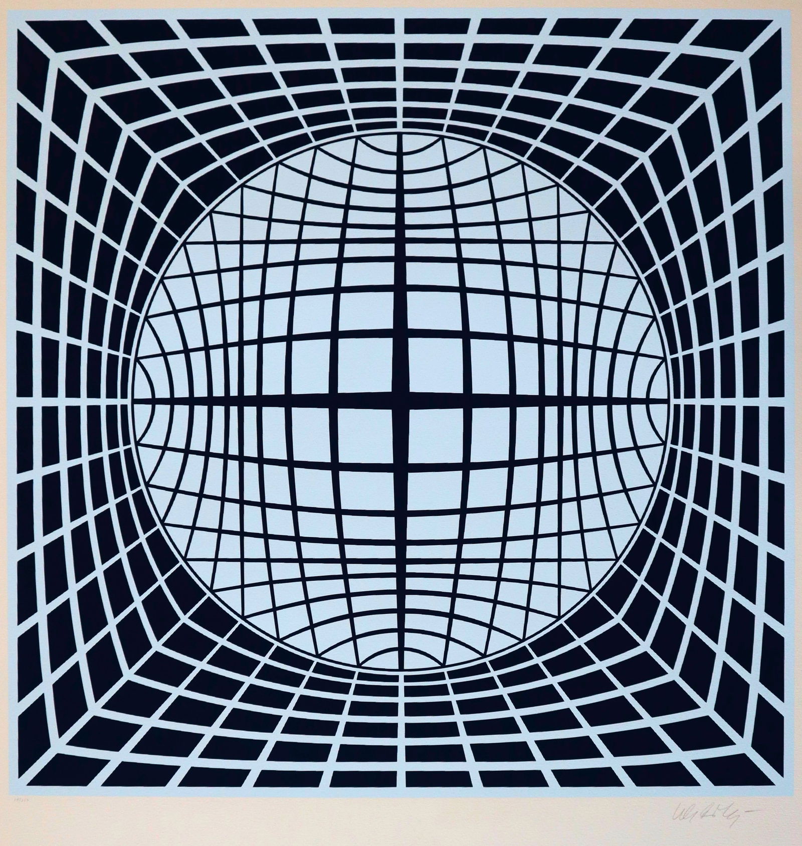 Victor Vasarely, 'Ter Ur', Hand Signed Limited Edition Serigraph (1 of 4)