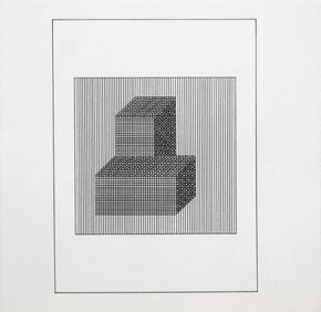 Sol Lewitt, 'Untitled'- Square On Rectangle, From The Suite 'Ficciones', Silkscreen