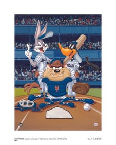 Warner Bros, Looney Tunes, Bugs, Daffy & Taz, 'At The Plate, New York Mets'