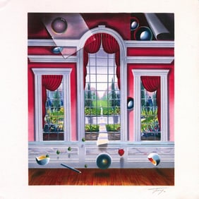 Ferjo, 'Red Room', Signed Limited Edition Artist Proof, Lithograph, W/ Artist COA