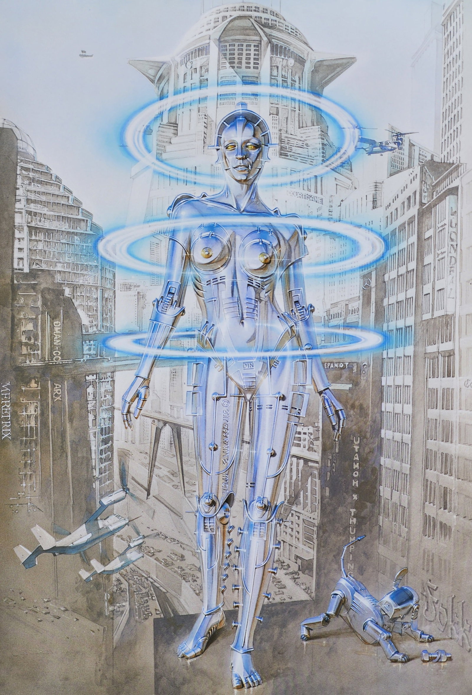 Hajime Sorayama, Tokyo Sweet, 2019: Photographer: Hajime Sorayama (born 1947) is a contemporary Japanese artist recognized for his erotic illustrations executed in a precisely detailed manner. He trained at the Chuo Art School in Tokyo 