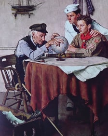 Norman Rockwell, 'Scouts of Many Trails', Offset Lithograph, 1969