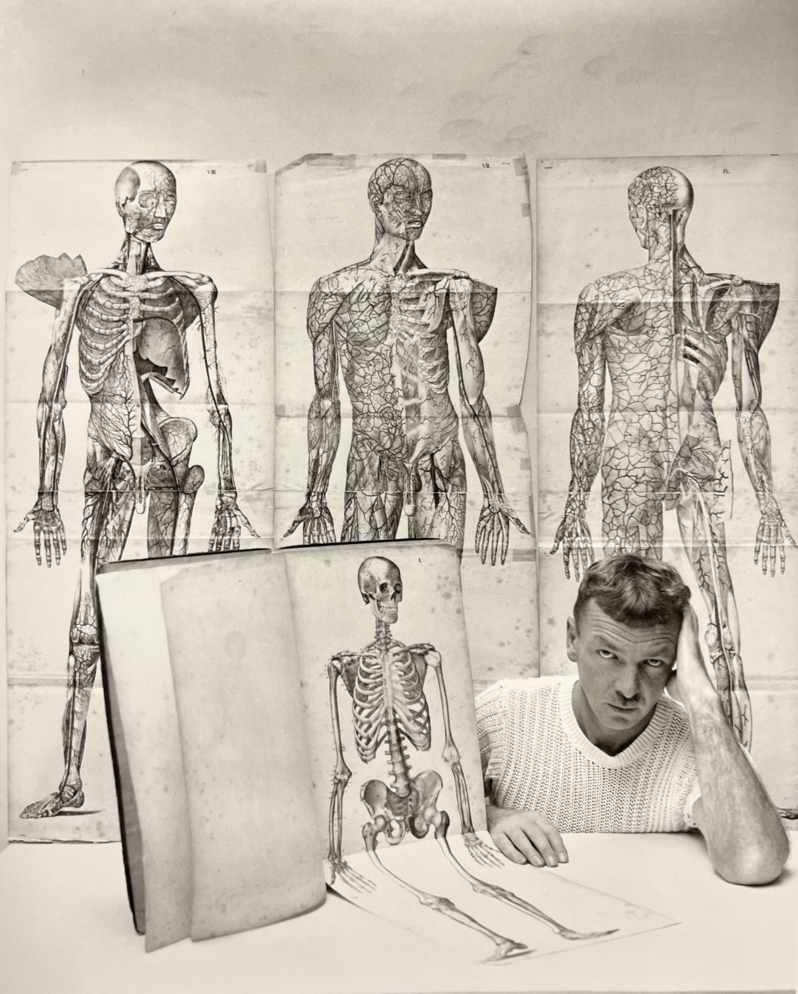 George Platt Lynes, Jared French, 1945: Photographer: George Platt Lynes (American 1907 - 1955), Internationally renowned photographic artist, best known for portraiture, fashion, dance & nude studies. Title: Jared French Date Of Negative: