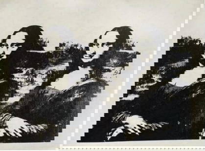 Andy Warhol Da Vinci Mona Lisa Sunday B Morning Double: Original Limited Edition Silkscreen on Premium Vellum Edition Size: 2500 Paper Size: 25 x 35 Unsigned. Published by Sunday B. Morning. Excellent Condition; never framed or matted. Publishers Certifica