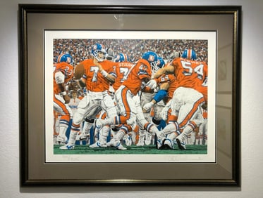 John Elway, 'Broncos: Mile High Broncos', Signed Limited Edition Serigraph
