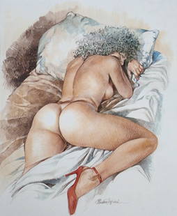 Paolo E. Serpieri, Obsession, 1996: Artist/Photographer: Paolo E. Serpieri Title/Subject: Obsession, 1996 Condition: Extra Fine - Excellent Type Of Print: Authentic Sheet Fed Photogravure/Heliogravure Paper: Medium weight, satin/matte f