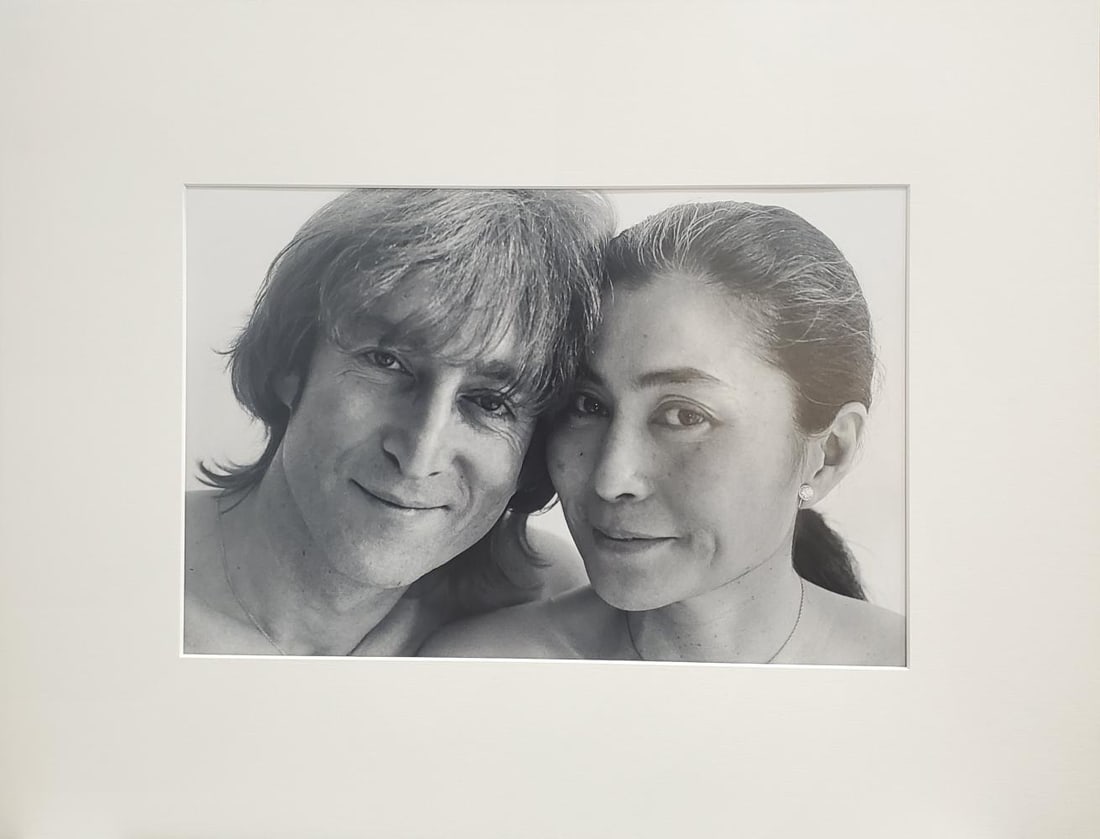 Allan Tannenbaum's John Lennon and Yoko Ono Signed & Numbered Silver Gelatin: Allan Tannenbaum "Faces Smiling, NYC 1980" Silver Galtein Print Paper size: 13 7/8 x 10 3/4 Inches Image Size: 11 1/4 x 7 1/2 Edition Number: From the first edition of 200 Editions: First edition of 2