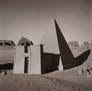 Lynn Davis 'Meroe, Sudan, 1988', Signed & Numbered Gelatin Silver Print 1999: Photographer: Lynn Davis Title: Meroe, Sudan Date Of Negative: 1988 Type Of Print: Gelatin Silver Print Date Of Print: 1999 Edition: 37/50 Numbered in ink, on the verso, left side Signture: hand signe