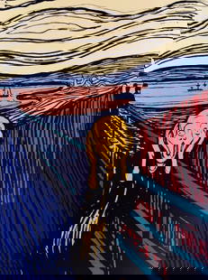 Andy Warhol, The Scream (Orange) Sunday B. Morning: ANDY WARHOL (1928-1987) Clearly the most important and influential artist of the past quarter century, Andy Warhol, the master of Pop Art, maintained a level of creativity which is legendary. Warhol a