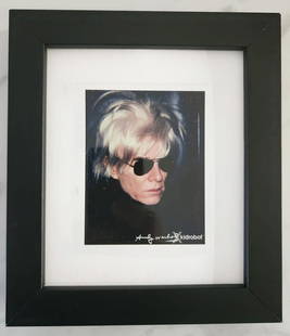Andy Warhol (After), 'Self Portrait' 1986, Framed Estate Polaroid: Description After Andy Warhol 'Self Portrait' 1986 Polaroid published in 2017 by Kidrobot, LLC copy right The Andy Warhol Foundation for the visual arts, Inc. Polaroid size: 4.25" x 3.5"Framed Approx.