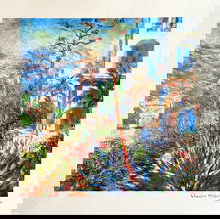Claude Monet 'Cities In Bordighera' 1979, Limited Edition Lithograph: Claude Monet Lithograph printed by the French Publishers Gathered in 1979 "Cities in Bordighera" Claude Monet signature on the plate. The graphic work measures 33 x 33 cm Edition of 175 hand-numbered