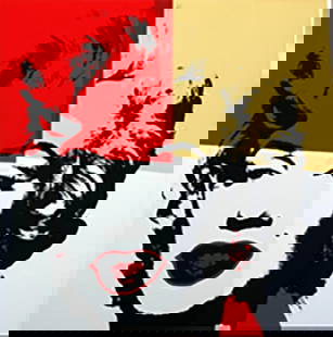 Andy Warhol, Golden Marilyn 11.38 Sunday B Morning Serigraph: Golden Marilyn Monroe Serigraph By Andy Warhol Sunday B Morning. From An Edition Of 2000. This Is A Sunday B. Mornings Editions Serigraph That Is Stamped On The Verso In Blue Ink Published By Sunday B