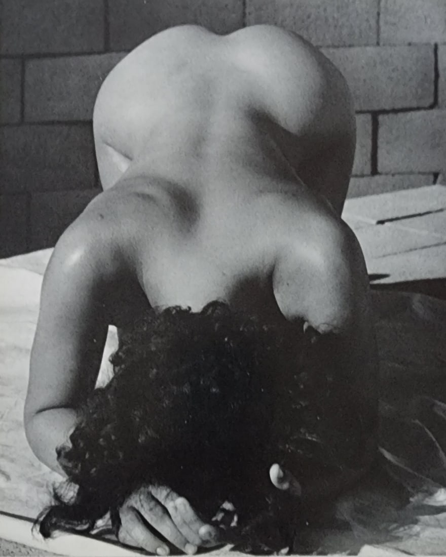 Andre de Dienes, Sun-Warmed Nude 1965: Artist/Photographer: Andre de Dienes Title/Subject: Sun-Warmed Nude Type Of Print: Authentic Sheet Fed Photogravure/Heliogravure. Date Of Print: 1965 Paper: Medium weight, satin/matte finish. Print Or
