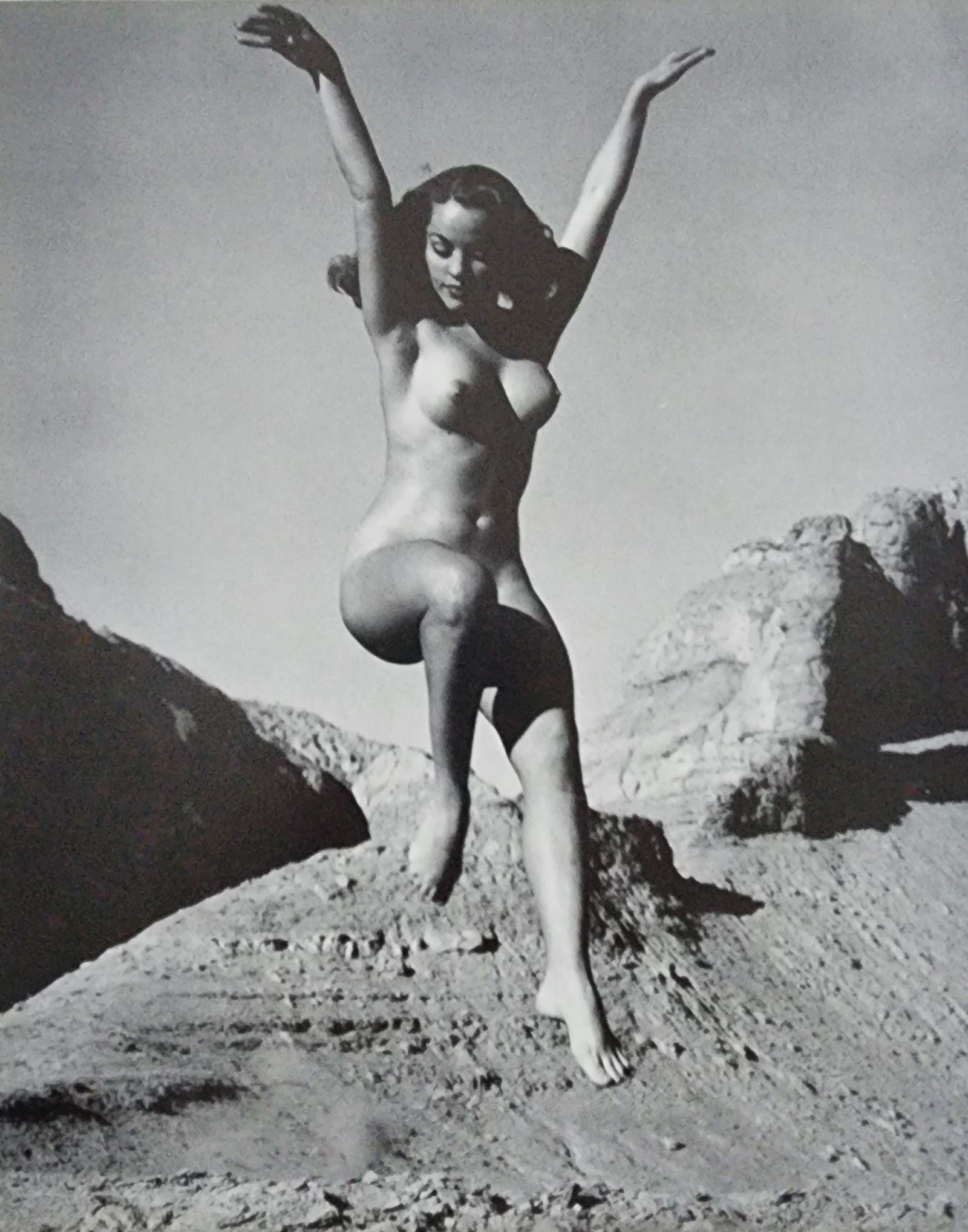 Andre de Dienes, Sun-Warmed Nude 1965: Artist/Photographer: Andre de Dienes Title/Subject: Sun-Warmed Nude Type Of Print: Authentic Sheet Fed Photogravure/Heliogravure. Date Of Print: 1965 Paper: Medium weight, satin/matte finish. Print Or