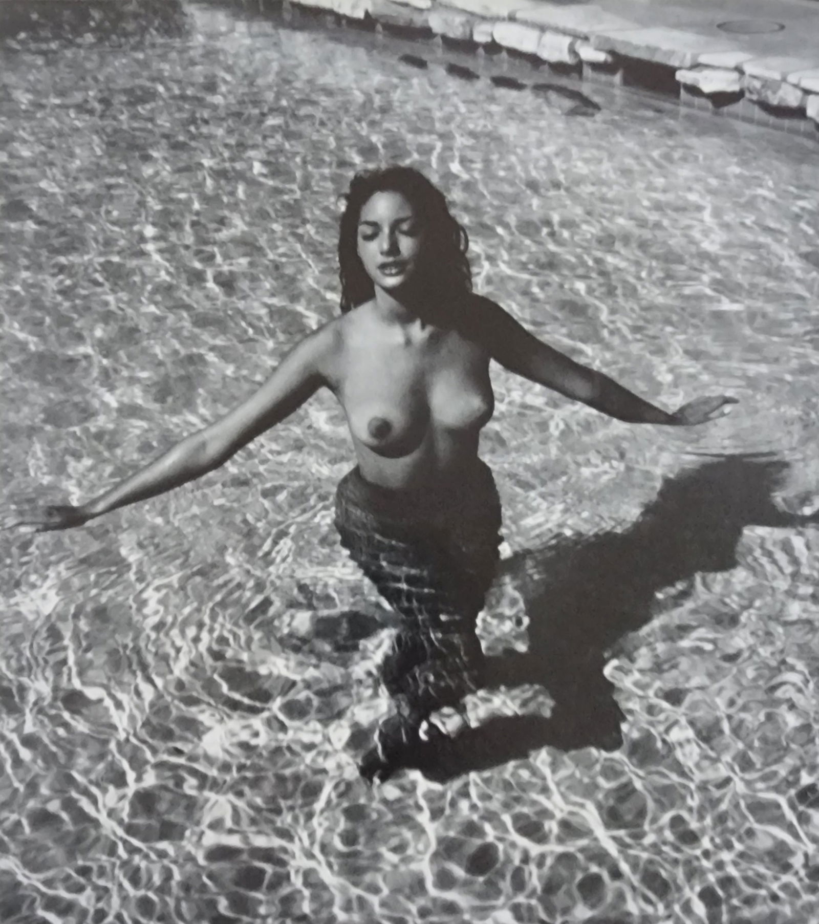 Andre de Dienes, Sun-Warmed Nude 1965: Artist/Photographer: Andre de Dienes Title/Subject: Sun-Warmed Nude Type Of Print: Authentic Sheet Fed Photogravure/Heliogravure. Date Of Print: 1965 Paper: Medium weight, satin/matte finish. Print Or