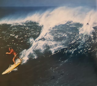 Leroy Grannis, Riding the surf, 1967
