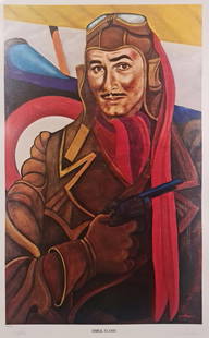 Ferdie Pacheco, Errol Flyn: Artist: Ferdie Pacheco Title: Errol Flyn Medium: Lithograph on paper Year: 1983 Size: 26" x 16" Edition: from the edition of 500 Hand signed & Numbered by the artist Condition: Excellent Certificate o