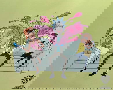 Warner Bros - Adult Swim, 'Rick & Morty - Surprise', Limited Edition Animation Sericel: Limited edition Rick and Morty sericel titled "Look Who's Purging Now". This fantastic recreation animation sericel features Rick Sanchez with Morty and Summer Smith as they appear in the animated sit