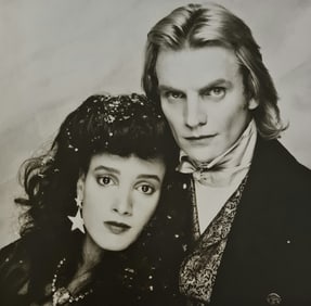 Terry O'Neill, Jennifer Beales And Sting (As Frankenstein) In Her Costume For The Film The Bride,