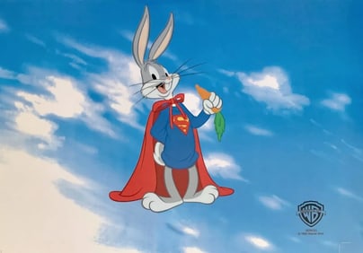 Warner Bros, Looney Tunes, Super Bugs Bunny, Limited Edition Animation Cel