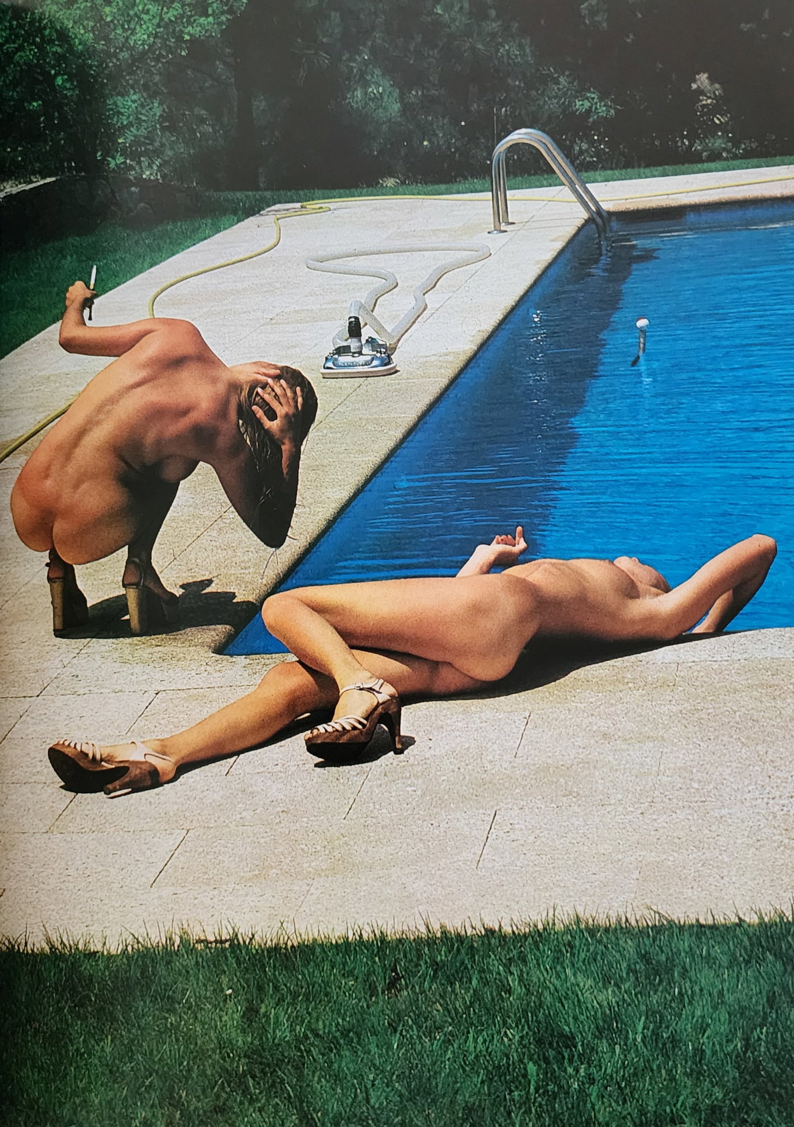 Helmut Newton - Erotic,1976: Photographer: Helmut Newton Title/Subject: Erotic Date Of Negative: 1971 - 1975 Type Of Print: Authentic Sheet Fed Photogravure/Heliogravure. Date Of Print: 1976 Paper: Medium weight, satin/matte fini