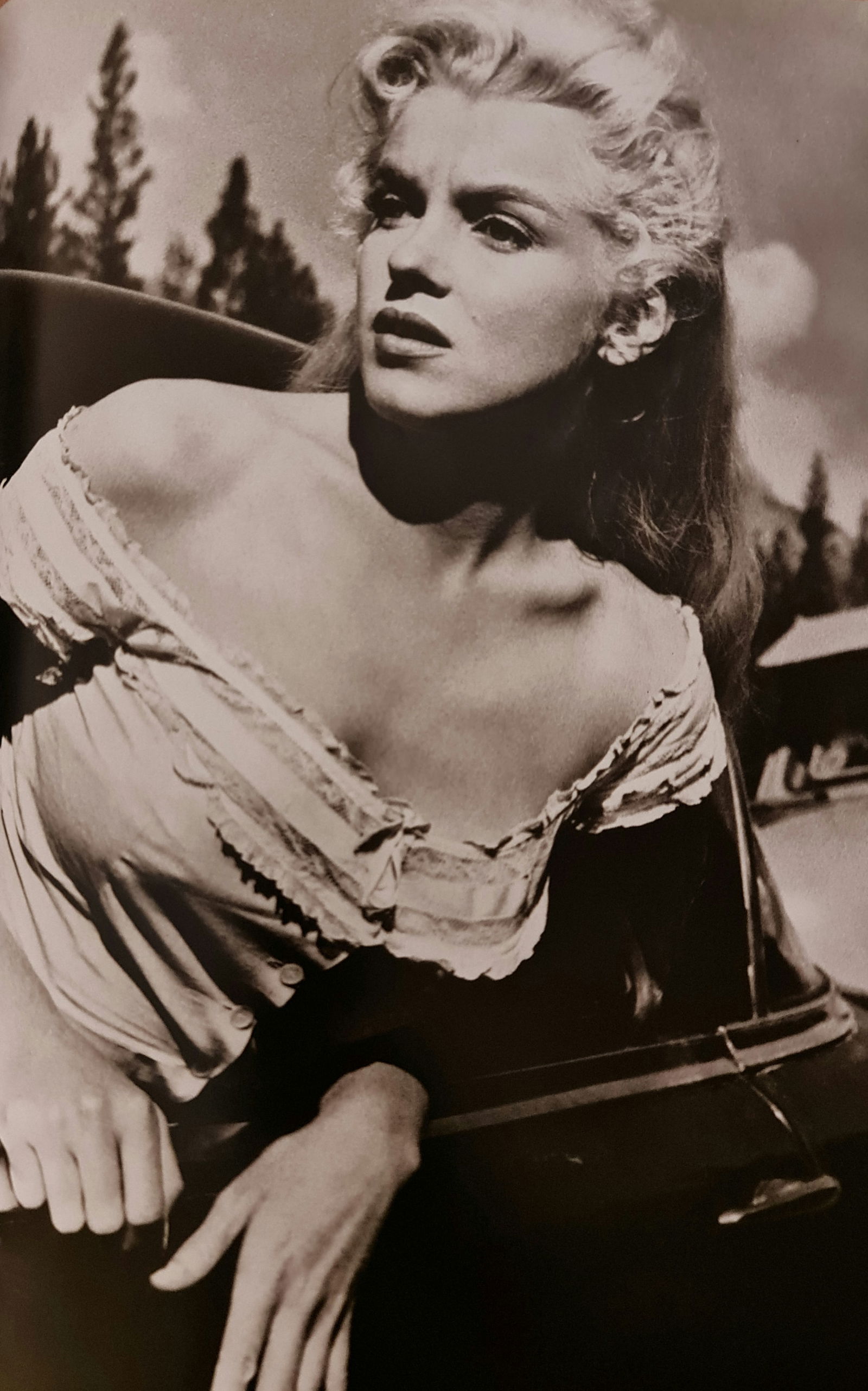 John Florea, In a limousine during the shooing of River of No Return, 1954 (1 of 1)